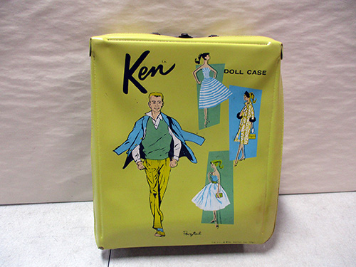 image of Ken Doll Carry Case with Vintage Artwork