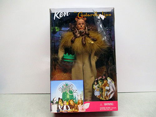 image of Ken as Cowardly Lion Wizard of Oz Doll