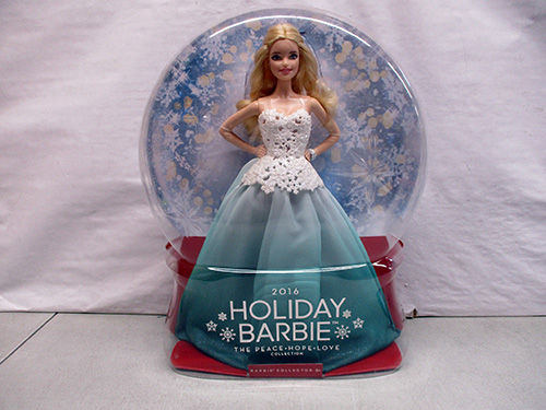 image of 2016 Holiday Barbie Doll in Original Packaging