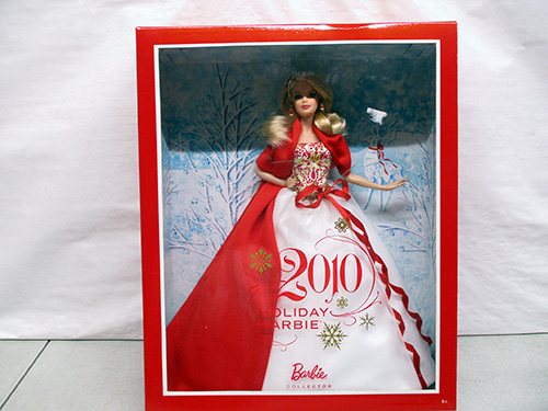 image of 2010 Holiday Barbie Doll in Original Box