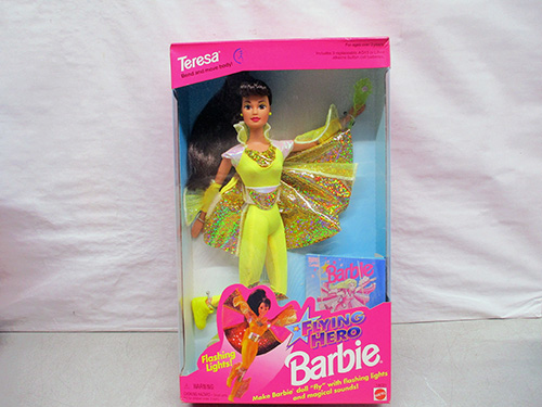 image of Mattel Flying Hero Barbie Teresa Doll in Box