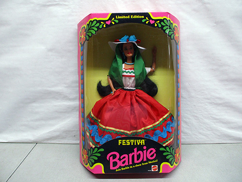 image of Limited Edition Festiva Barbie in Original Packaging