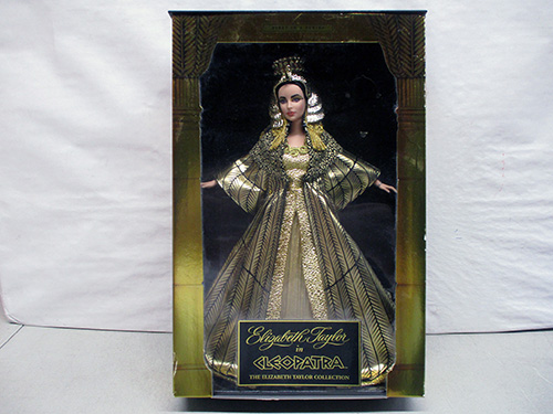 image of Elizabeth Taylor as Cleopatra Barbie Doll in Box
