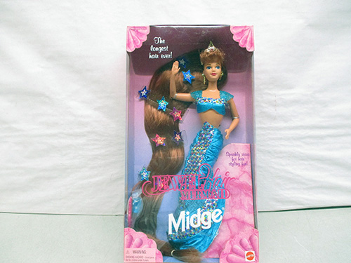 image of Mattel Jewel Hair Mermaid Midge Doll in Box