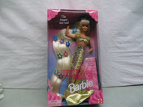 image of 1992 Barbie Totally Hair Doll in Original Box