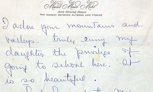 Bette Davis handwritten letter image 1