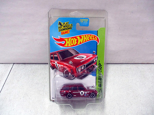 image of Hot Wheels Super Treasure Hunt Red Datsun 510 Wagon