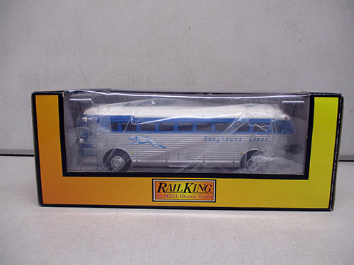 image of MTH RailKing Greyhound Lines Bus Model