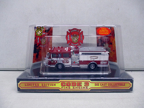 image of Code 3 Fire Engine Die Cast Collectible