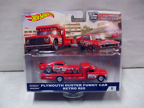 image of Hot Wheels Mongoose Plymouth Duster Funny Car Retro Rig