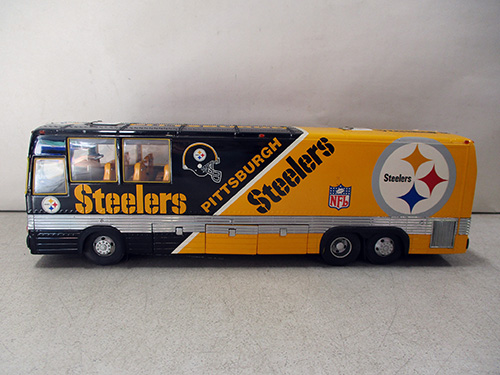 image of Danbury Mint Pittsburgh Steelers Model Bus