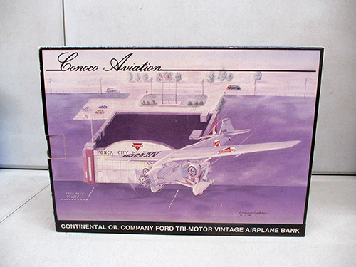 image of Conoco Aviation Tri-Motor Vintage Airplane Bank