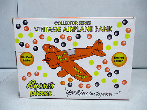 image of Reese's Pieces Vintage Airplane Bank Collector Series