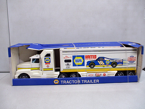 image of NAPA Racing Tractor Trailer Toy in Original Box