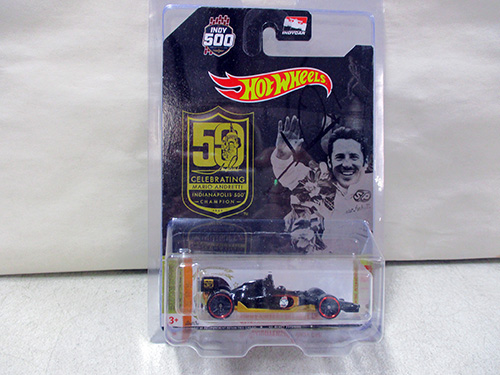 image of Hot Wheels Indy 500 Celebratory Car signed by Mario Andretti