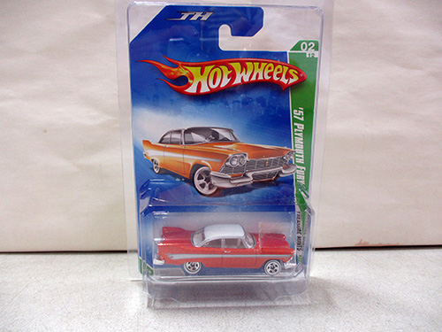 image of Hot Wheels Super Treasure Hunt '57 Plymouth Fury