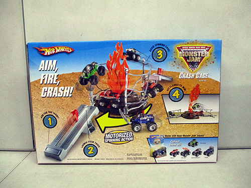 image of Hot Wheels Monster Jam Crash Cage Playset