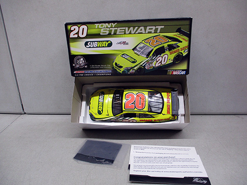 image of Tony Stewart #20 Subway Diecast Car