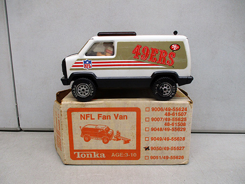 image of Tonka NFL 49ers Fan Van Toy with Box