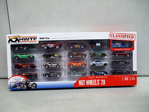 image of Hot Wheels 20-Car Set Test Models Collection