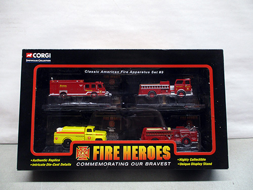 image of Corgi Fire Heroes Classic American Fire Apparatus Set