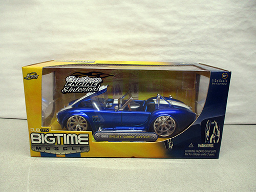 image of Jada Big Time Muscle 1:24 Scale 1966 Shelby Cobra Diecast Model Car