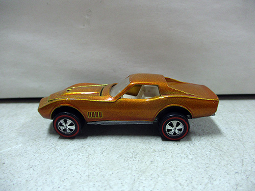 image of Hot Wheels Redline Custom Corvette burnt orange