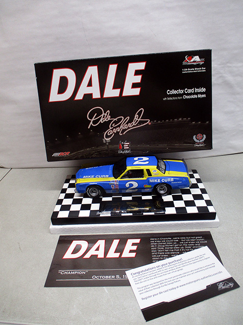 image of Dale Earnhardt Collectible Die-Cast Car With Display