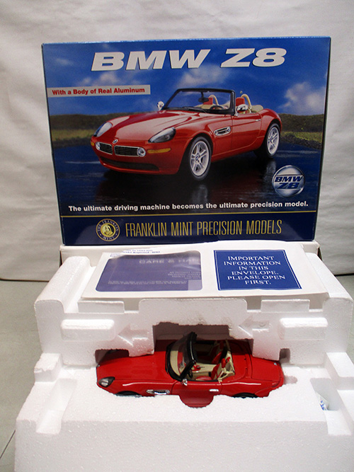 image of Franklin Mint BMW Z8 Diecast Model Car with Box