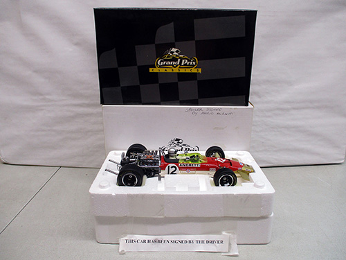 image of Mario Andretti signed 1:18 Scale Lotus 49B Diecast Model by GMP