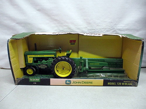 image of John Deere Model 720 Toy Tractor with Blade