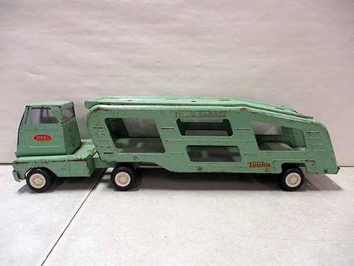 image of Tonka Pressed Steel Car Carrier Truck