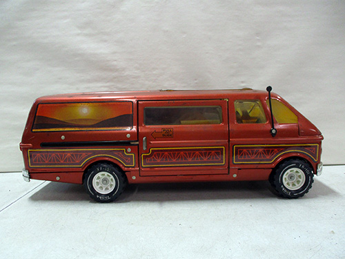 image of Tonka Lithographed Toy Van with Desert Design