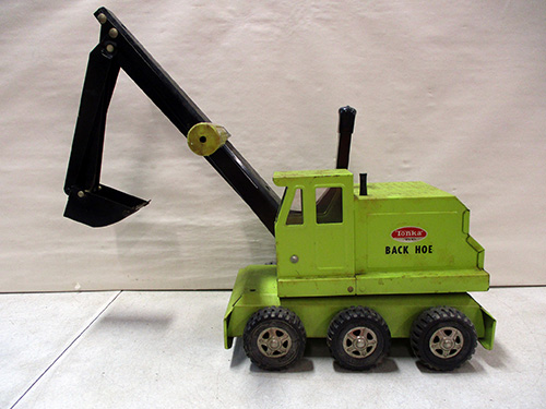 image of Metal Back Hoe Toy by Tonka