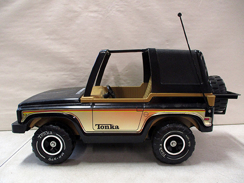 image of Tonka Black Bronco Toy Vehicle with Gold Accents