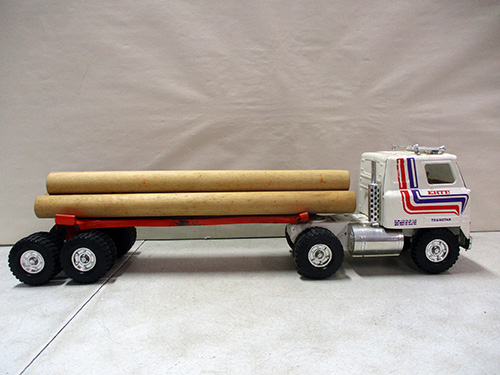 image of Ertl Steel Log Transport Truck