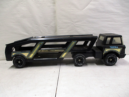 image of Tonka Black Car Transport Truck