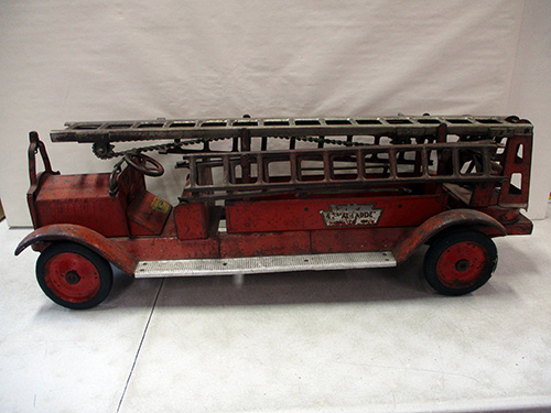 image of Keystone Toys Metal Fire Truck Toy