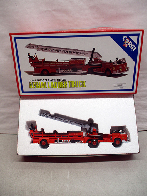 image of Corgi American LaFrance Aerial Ladder Truck Model