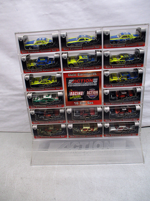 image of Dale Earnhardt Die-Cast Car Collector Set in Display Case