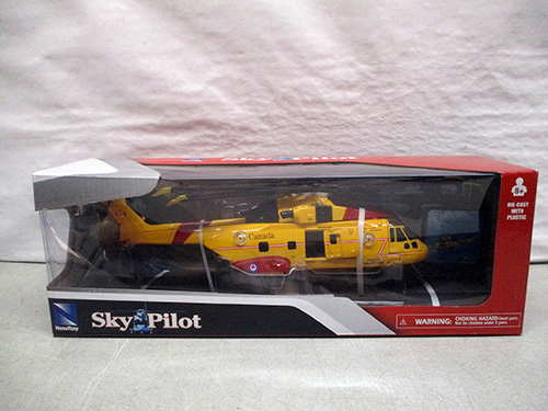 image of New-Ray Sky Pilot Yellow Helicopter in Original Box
