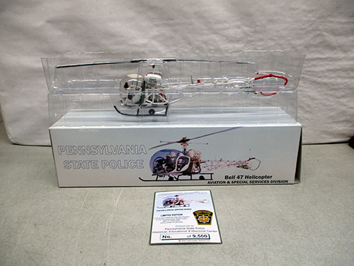 image of Pennsylvania State Police Bell 47 Helicopter Model