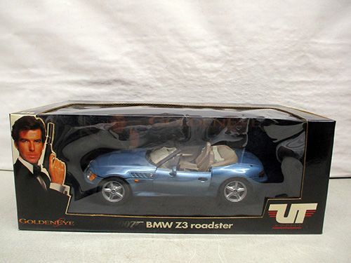 image of BMW Z3 Roadster GoldenEye Die-Cast Model Car 1/18
