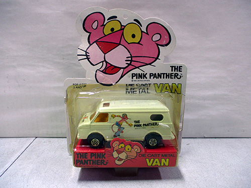 image of Corgi Pink Panther Die-Cast Metal Van in Original Packaging