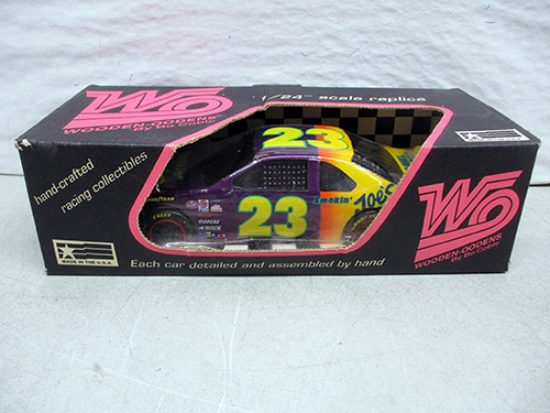 image of Wooden Wonders Jimmy Spencer Smokin JoesRacing Model Car No. 23 in Box