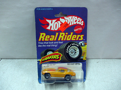 image of Hot Wheels Real Riders Chevrolet Corvette Die-Cast Car in Packaging