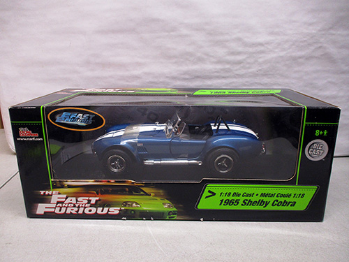 image of 1:18 Diecast 1965 Shelby Cobra Fast & Furious Model