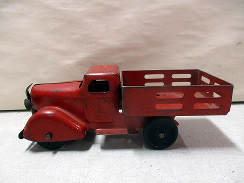 image of Marx Metal Vintage Toy Truck with Open Cargo Bed