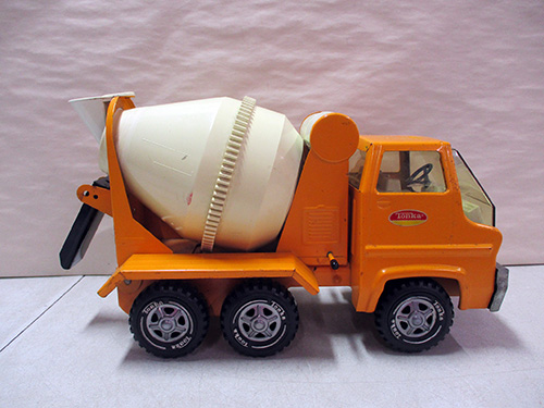 image of Tonka Pressed Steel Cement Mixer Truck