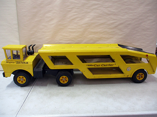 image of Tonka Mighty Car Carrier Pressed Steel Truck